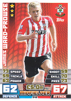 James Ward-Prowse Southampton 2014/15 Topps Match Attax #245